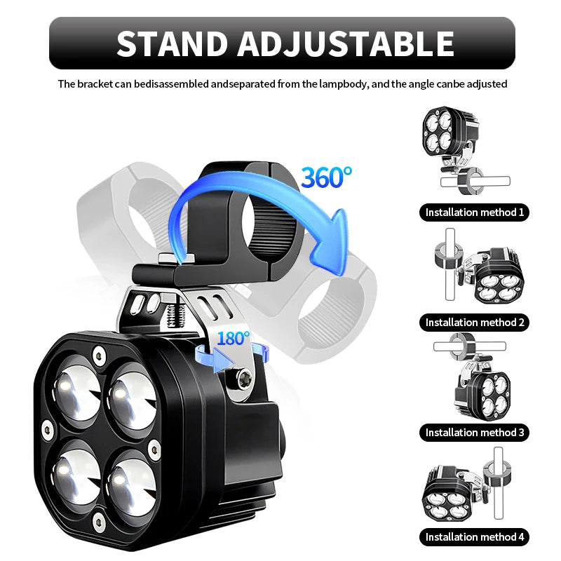 1 Set Motorcycle Auxiliary LED Light Driving Spotlights For Honda Africa Twin CRF1000L CRF 1000 L 2016-2019 Fog Light Headlights