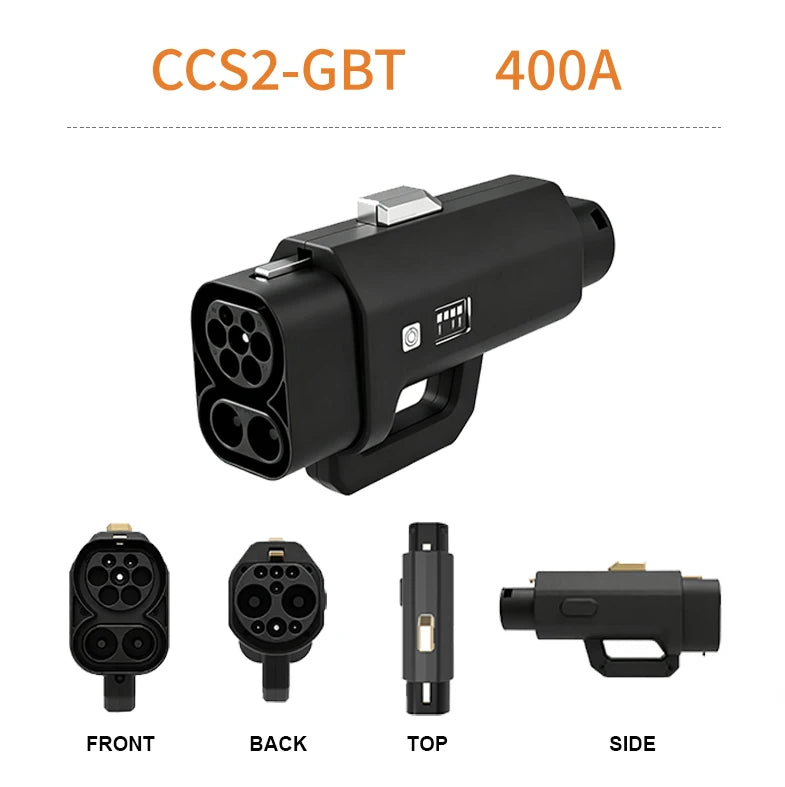 400A CCS Combo 2 to GBT EV Charging Converter with APP Control Portable Charger Adapter for BYD Atto3 NIO Thailand Indonesia EVs