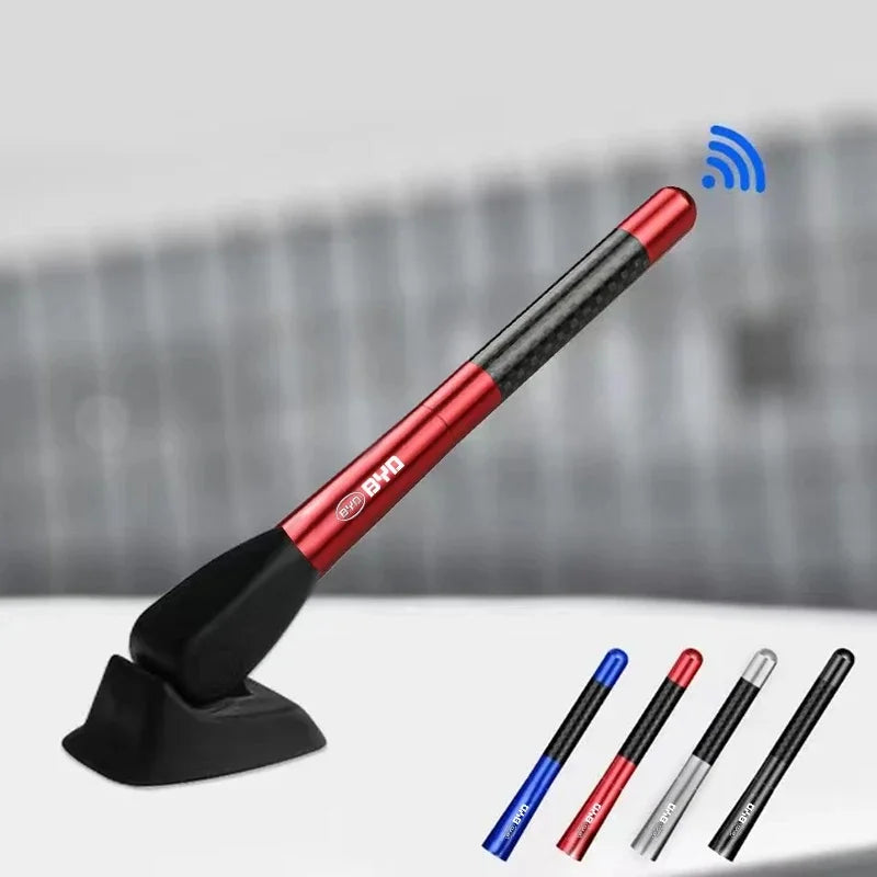 Strong Signal 12cm Car Antenna for BYD Atto 3 Seal Dolphin Sealion 6 Yuan Plus Seal U Tang Telescopic Carbon Fiber Radio Antenna