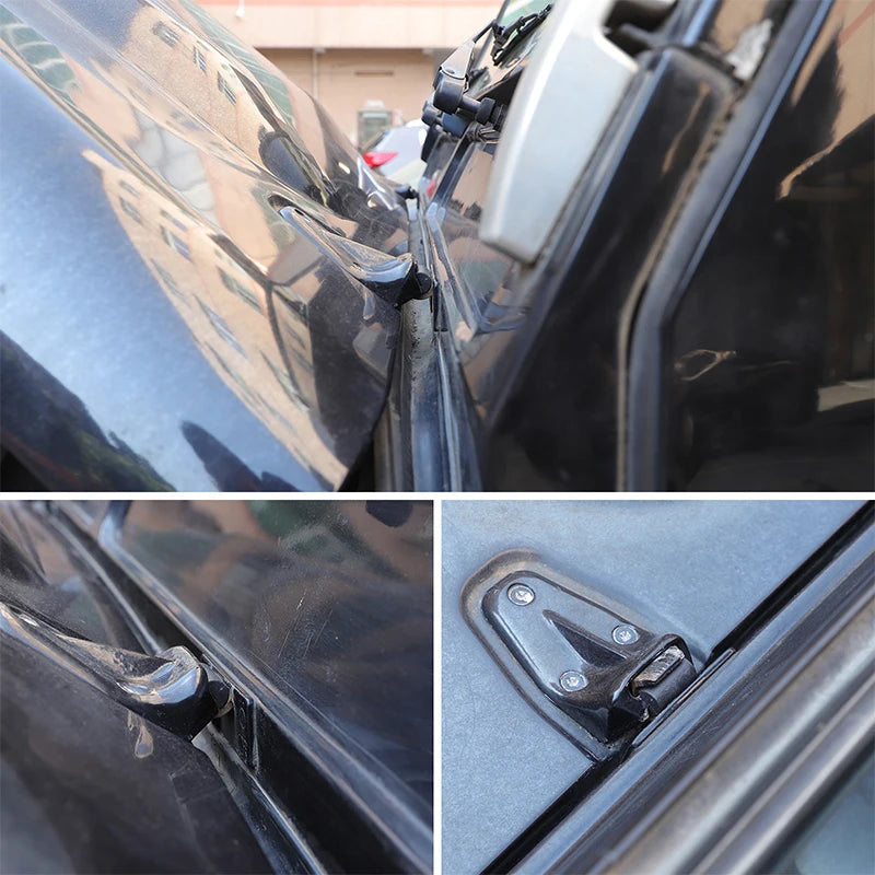 For Land Rover Defender 90 110 130 2004-2018 ABS Car Engine Hood Hinge Buckle Latch Lock Car Accessories