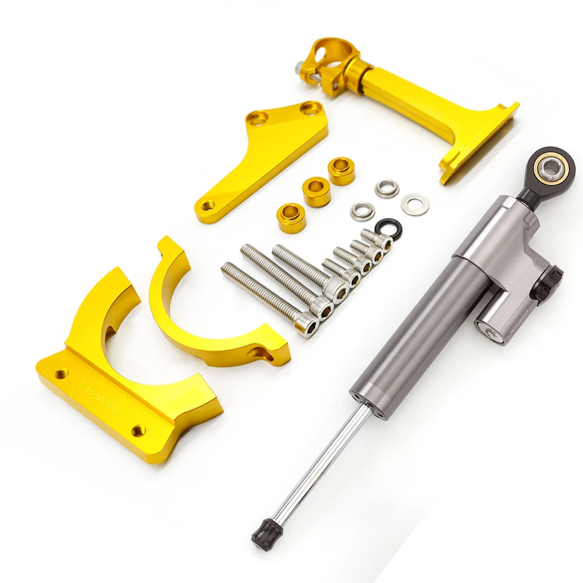 For Kawasaki ER6N ER6F Ninja 650R 2006-2008 Motorcycle Aluminum Steering Damper  2007Stabilize Bracket Support Mounting Kit