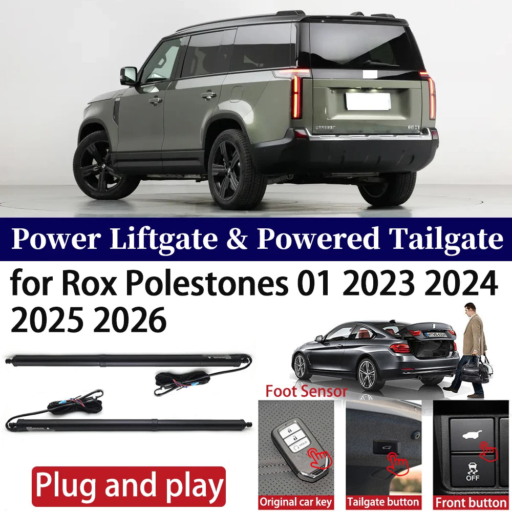 ZhuCamX for Rox Polestones 01 2023 2024 2025 2026 Car Power Liftgate Automatic One-Click Powered Tailgate Strut  Plug and paly