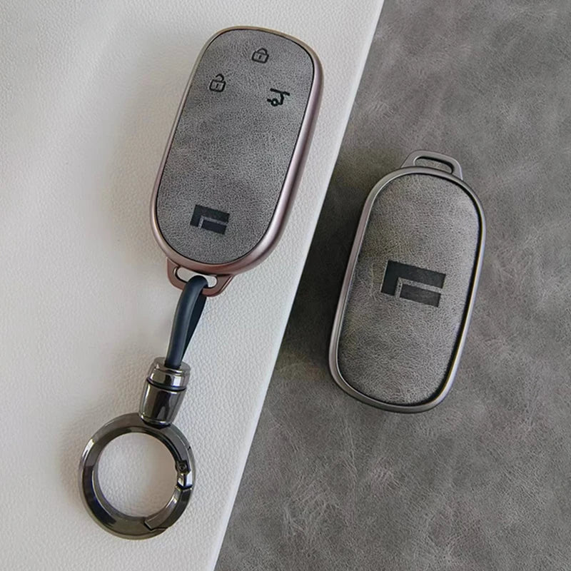 Customized TPU Car Key Case Cover Holder Key Shell Buckle For Geely ROX 01 2024