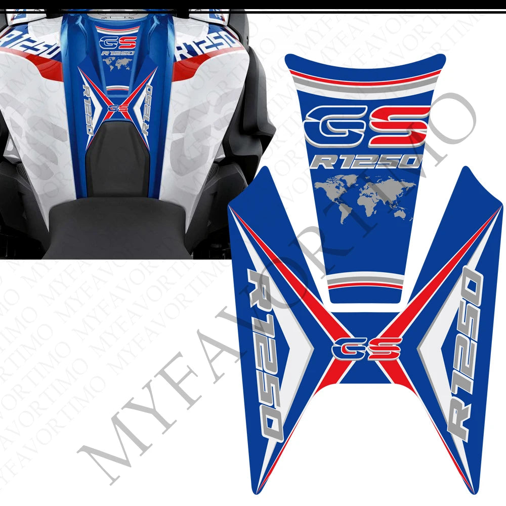 For BMW R1250GS R1250 R 1250 GS HP Rallye Motorcycle Tank Pad Front Nose Beak Fairing Fender Protector Stickers 2019 2020 2021
