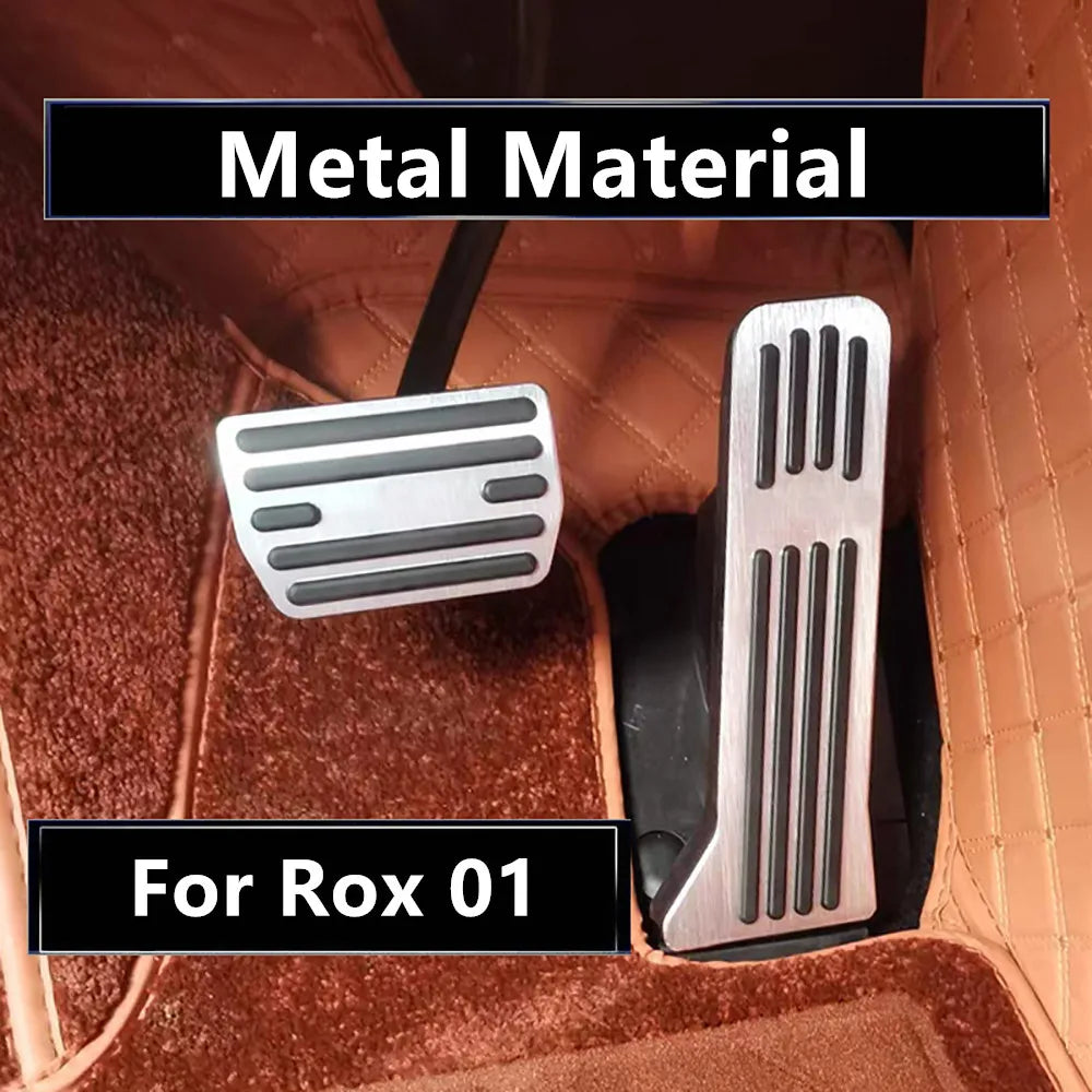 Car Throttle Brake Anti-slip Pedal For BAIC Jishi Polestone 01 Rox 01 2023 - 2026 Throttle Aluminum Alloy Pedal Protective Cover