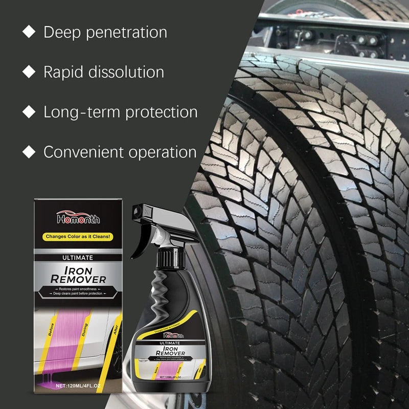 Car Rust Remover Multi-effect Wheel Hub Metal Surface Cleaner Derusting Decontamination Polishing Agent Maintenance Care Liquid