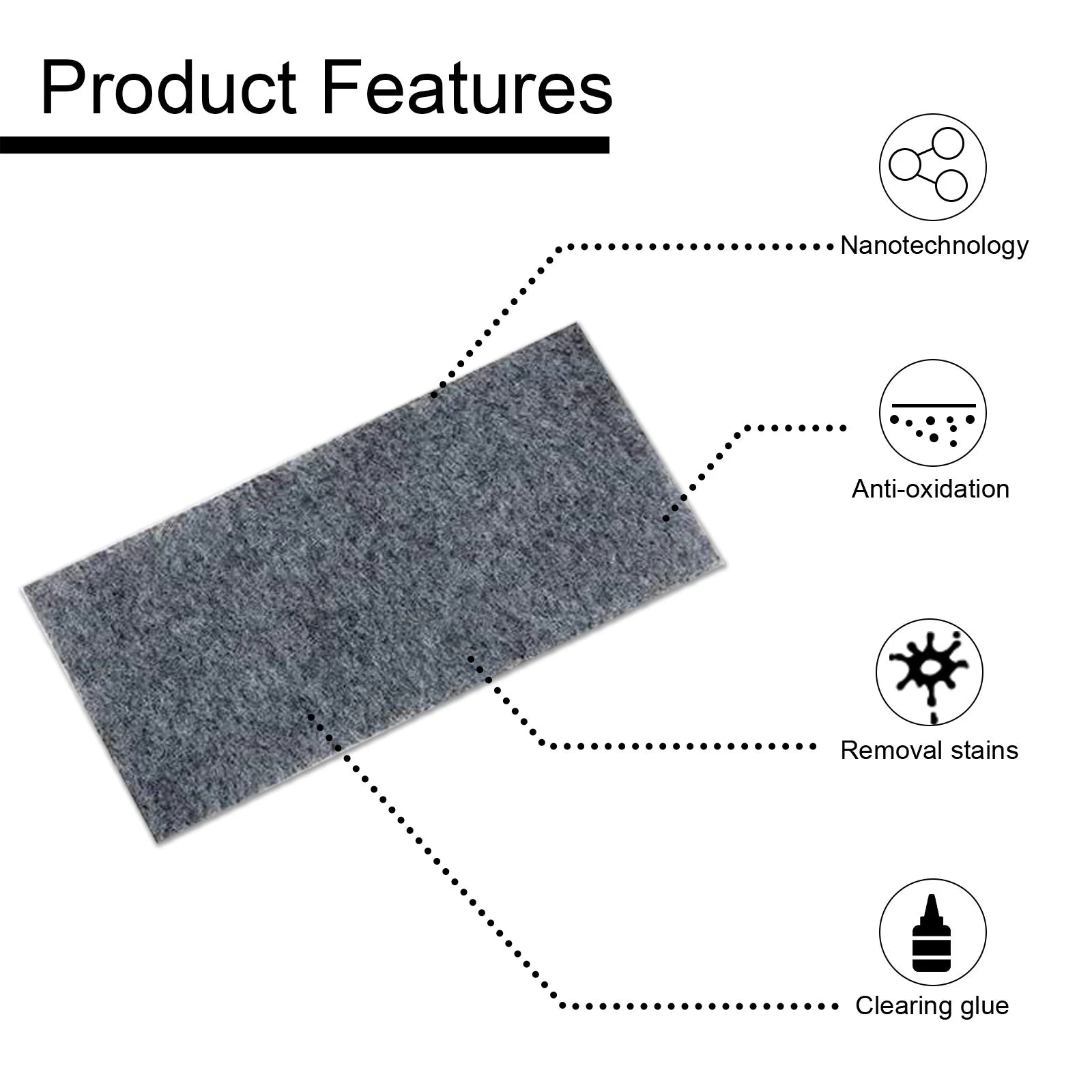 6PCS Nano Scratch Remover Cloth Car Paint Repair Polish Kit for Swirl Marks Light Scratches Removal Restores Shine Auto Care
