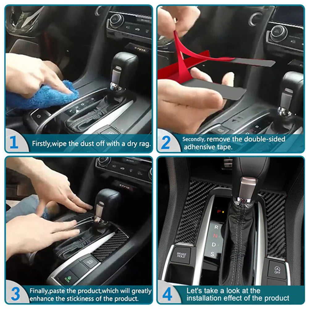 Car imitation Carbon Fiber Sticker For Nissan Altima 2019 2020 2021 2022 2023 Car interior Decorative accessories