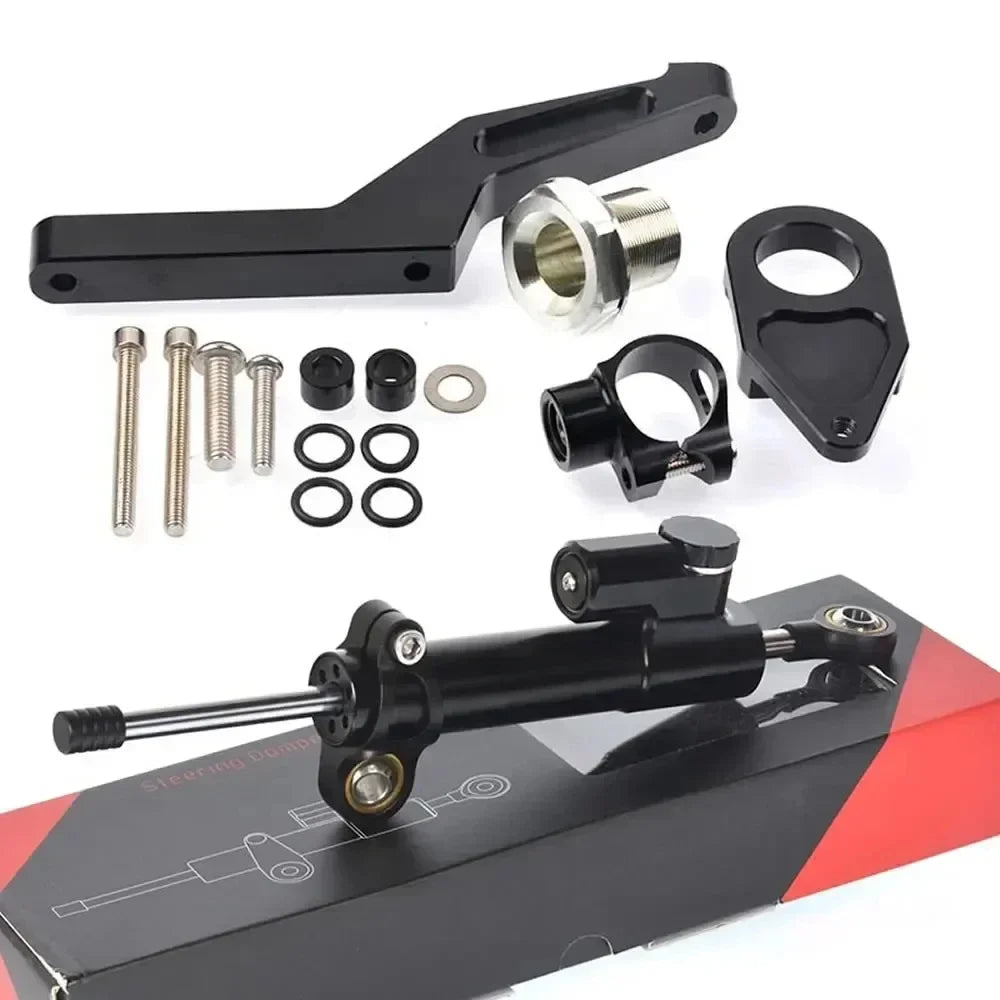 Motorcycle Steering Damper Stabilizer & Bracket Mount Kit For Kawasaki Ninja ZX-6R ZX6R 2009-2022 ZX 6R 636
