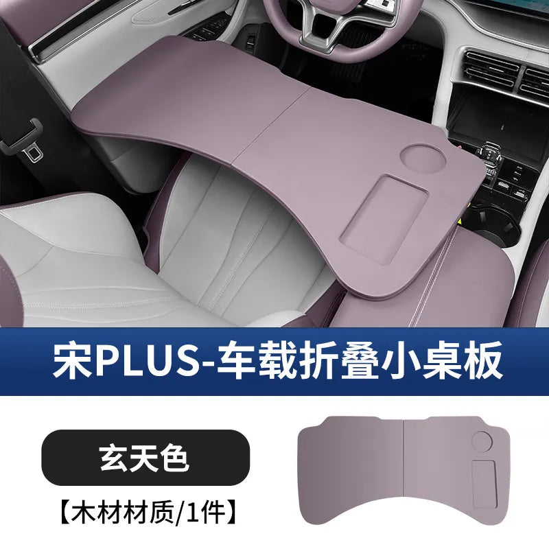 For BYD Song Plus DM-i Seal U Sealion 6 2021-2026 Rear Seat Back Tray Table Foldable Laptop Desk Car Organizer