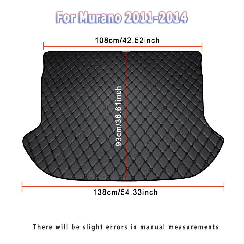 Car Trunk Carpets Mat For Nissan Murano 2021 2020 2019 2018 2017 2016 2015 2014 2013 2012 2011 Auto Interior Accessories Covers