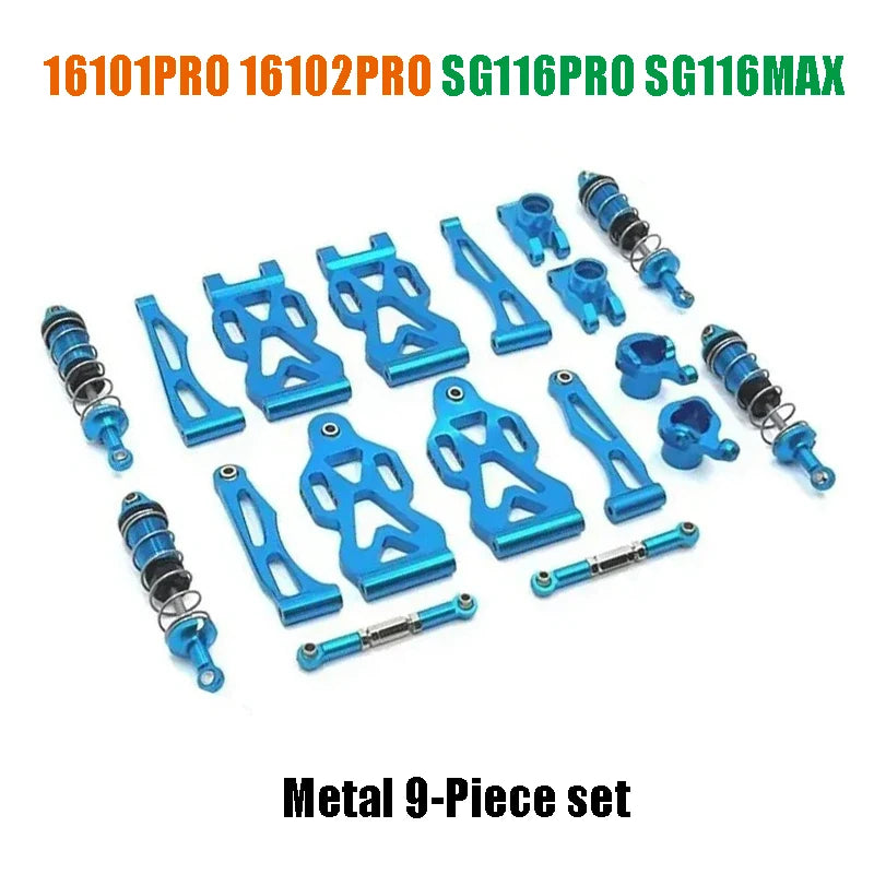 16102PROSCY 16101 PRO  SG116MAX RC Automotive Aluminum Parts Suspension Arm Steering Assembly Drive Shaft Gear Upgrade Metal Kit