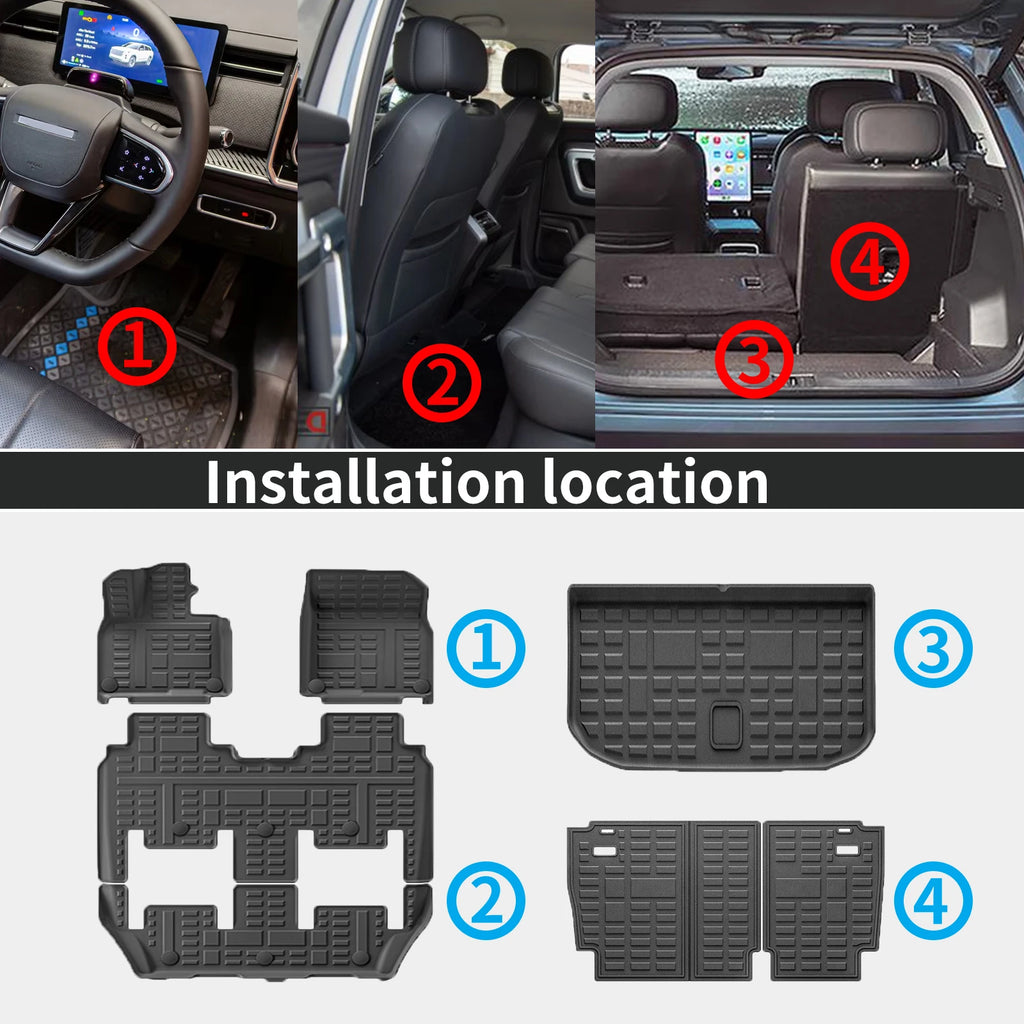 for ROX 01 / Polestone 01 2023 2024 2025 2026 Waterproof 3D TPE Car Mats, Perfect Fit, Odorless Accessories