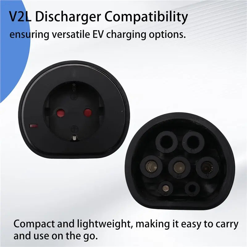 V2L Discharger For Type2 EU Plug Car Discharge EV Cable Adapter For BYD Discharge V2L Vehicle To Load IEC62196-A91R