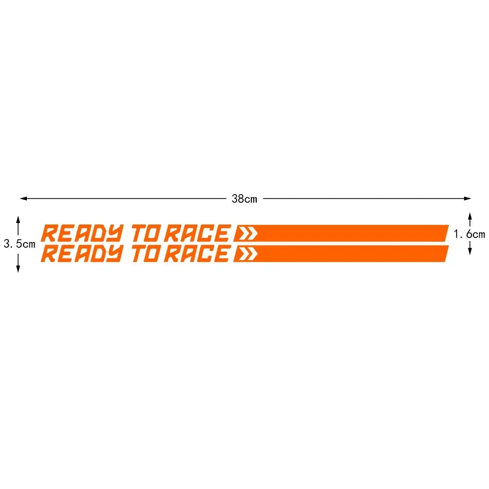 READY TO RACE Reflective Motorcycles Motorcross Stickers Decor Motor Bike Body Fuel Tank Decal Accessories for KTM  Adventure