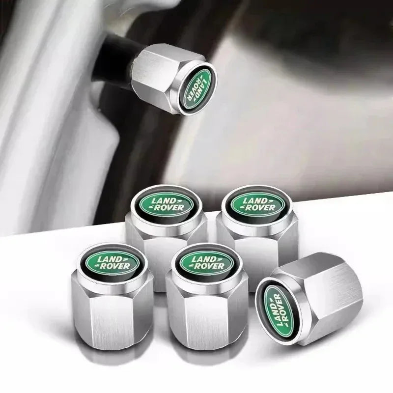 5pcs Metal Car Wheel Tire Valve Air Stem Cap For Land Rover Freelander LF L2 Discovery 3 Sport Range Rover Velar Defender Evoque