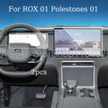 Tempered Glass Screen Protector For ROX 01 Polestones 01 2023 2024 15.7inch Car gps navigation and 12.3inch instrument interior