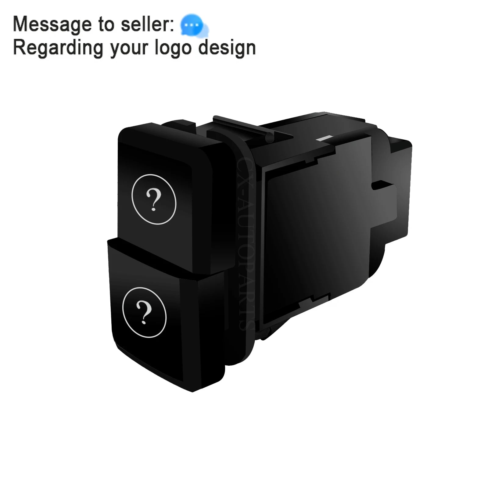 Customize 2-IN-1 Push Button Switch 12V 3A For Toyota FJ Land Cruiser Y61 Prado 120 LC100 4Runner Tacoma Hilux Switch 39x21mm