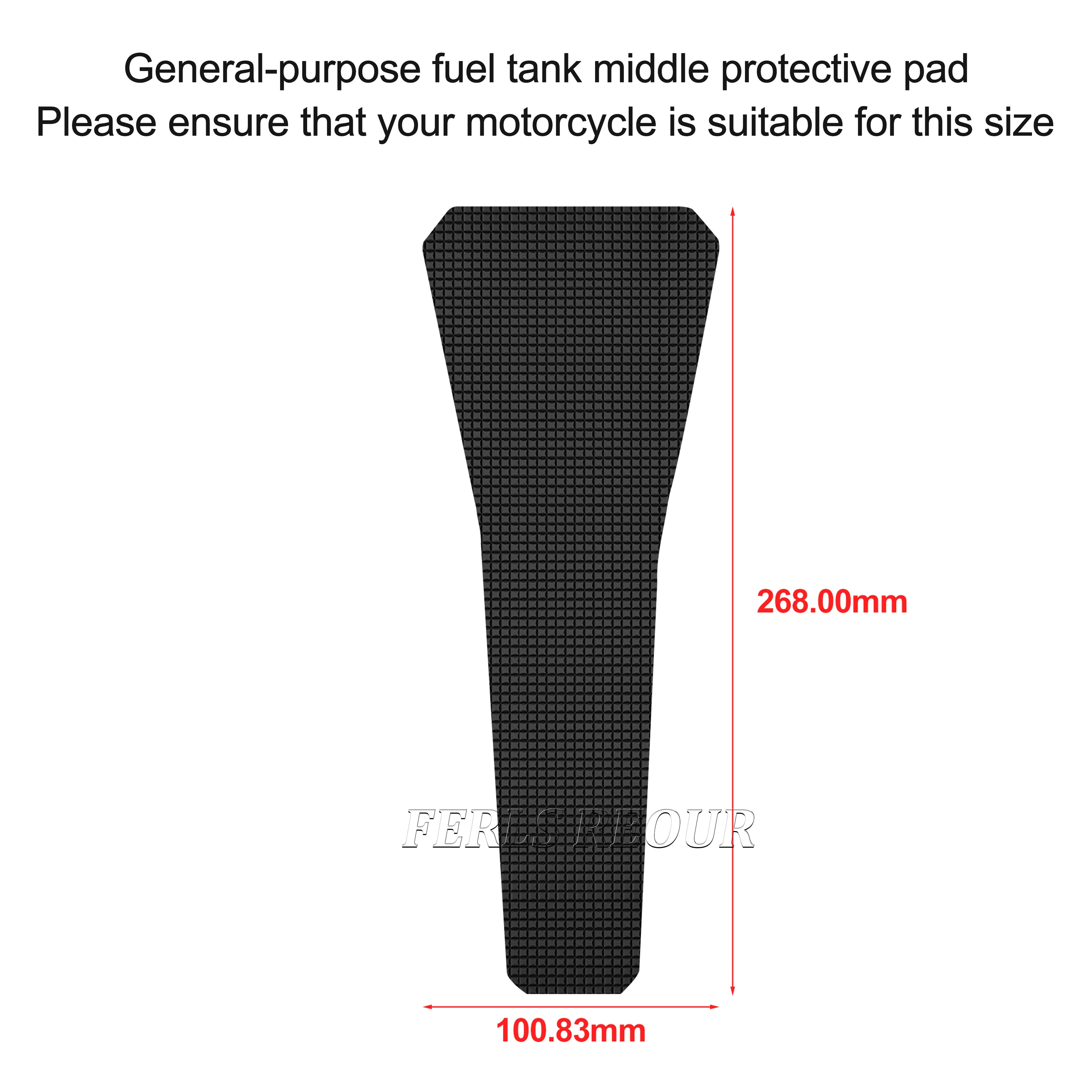 Fuel tank stickers for Honda AFRICA TWIN 2016-2019, black anti-slip fuel tank mats, motorcycle fuel tank protectors