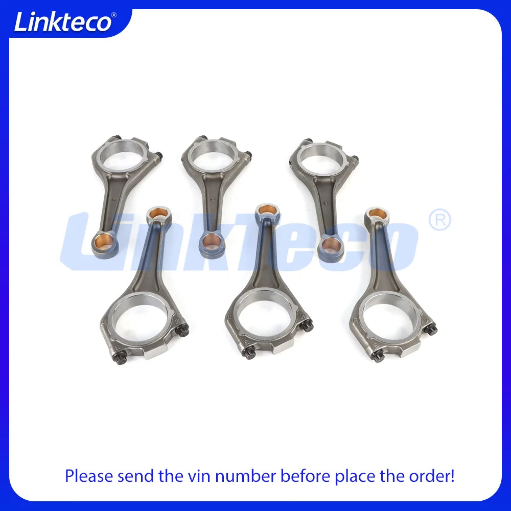 6pcs Engine Connecting Rod Fit 3.0 L 306PS AJ126 V6 For Jaguar F-Type XF XE Land Rover Range Rover Velar Discovery 3.0L 14-20