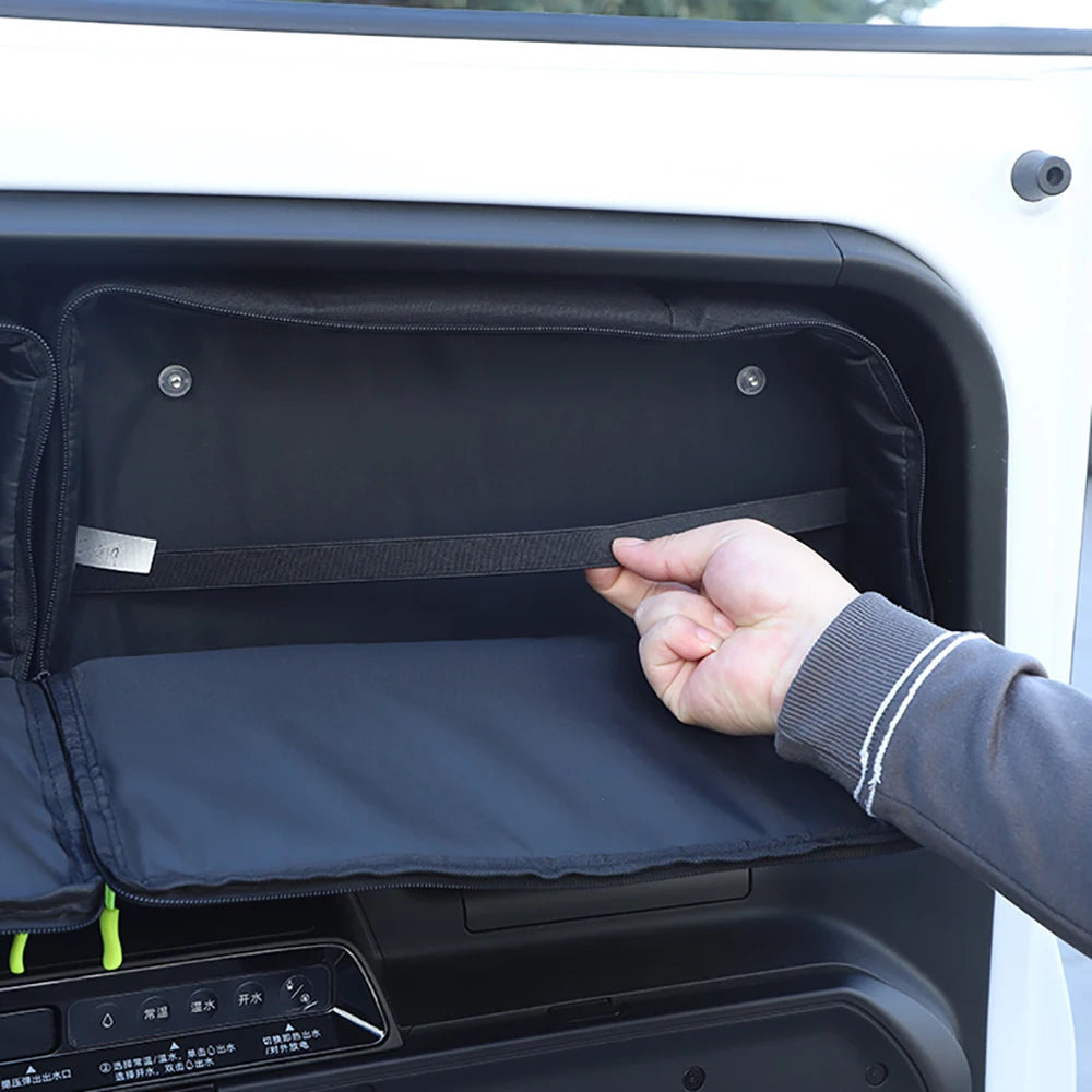 Car Rear Trunk Window Bag Tailgate Glass Storage Bag Expansion Storage Bag Modified Parts Fit For BAIC JISHI Polestone 01 ROX 01