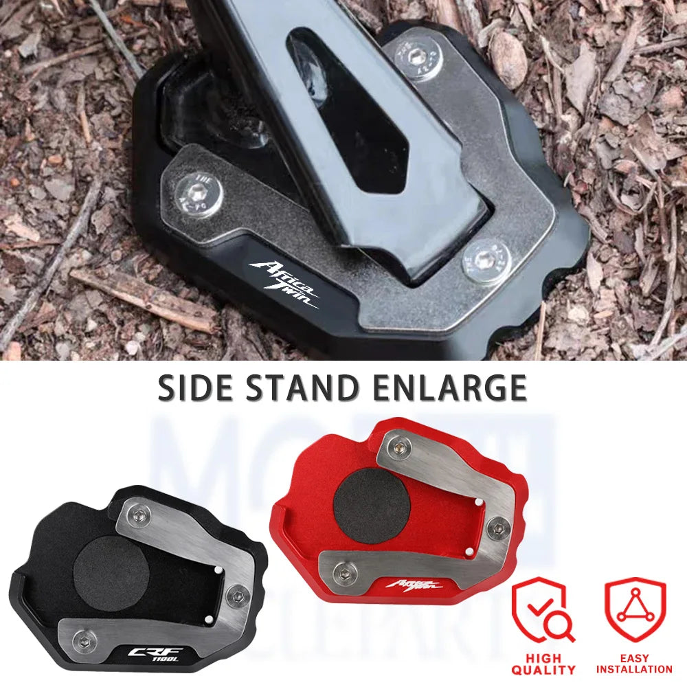 2026 2025 Side Stand Enlarger Pad Kickstand For Honda CRF1100L Africa Twin CRF 1100 L 1100L Adventure Sports DCT Extension Plate