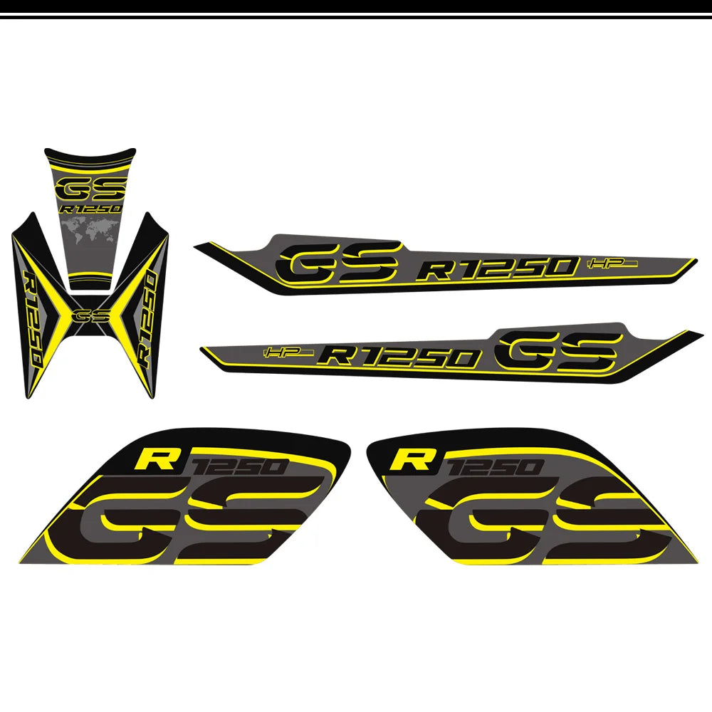 For BMW R1250GS R1250 R 1250 GS HP Rallye Motorcycle Tank Pad Front Nose Beak Fairing Fender Protector Stickers 2019 2020 2021
