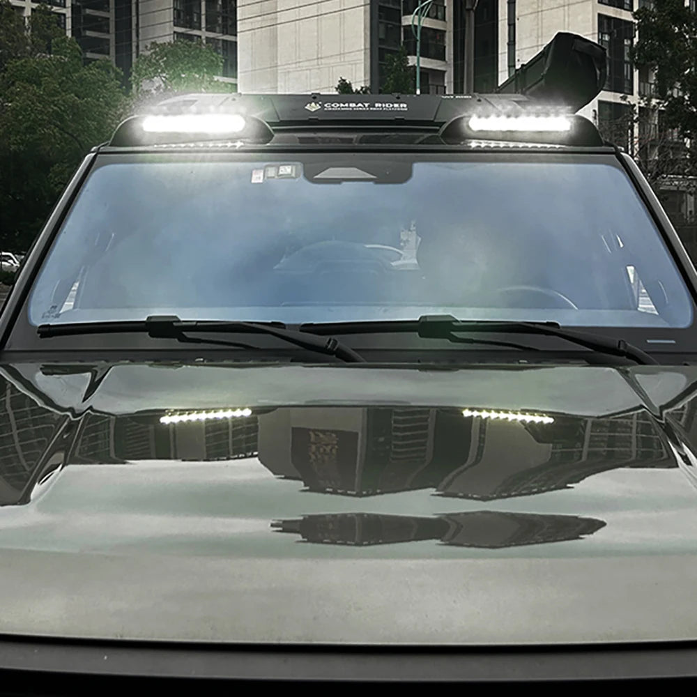 Off-road Modification LED Roof Spotlight With Daytime Running Light For 2024 2025 BAIC JISHI Polestones 01 ROX 01 Roof Spotlight