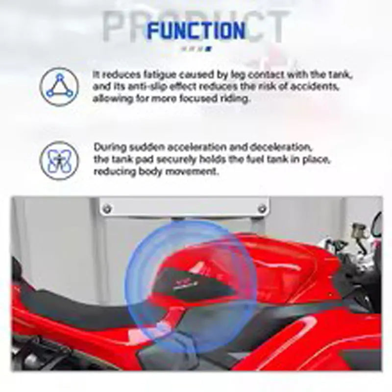 For Motorcycle Side/Top Tank Pad For Ducati Panigale V2/S  2025+ Rubber Non-slip Sticker Fuel Tank Anti Scratch Decal Sticker