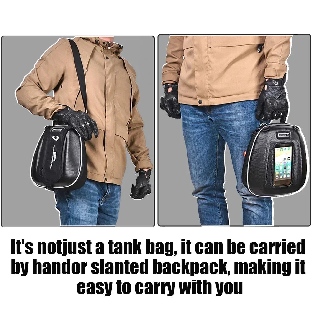 For KAWASAKI Z1000/SX Z800 Z750/R ER6N ER6F Z1000SX NINJA Motorcycle Quick Lock Bag Navigation Racing Backpack Tank Bag Luggage