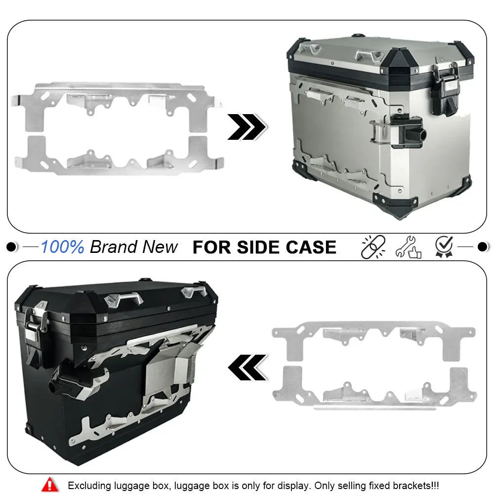 For BMW R1200GS Adventure R1250GS LC ADV GS1200 GS1250 R 1200 1250 GS Aluminum Suitcase Bracket Top Case Pannier Mounting Plate