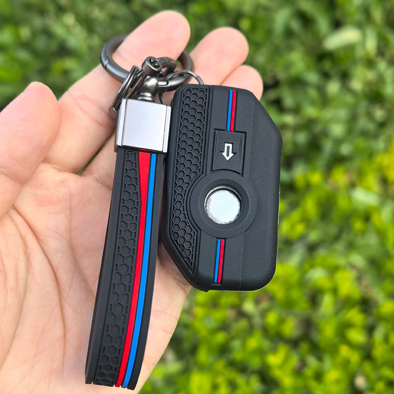For BMW K 1600 B GT GTL R 1250 GS Adventure S1000 R XR 2021 2022 Silicone Remote Key Fob Keychain Ring Shell Case Cover Holder