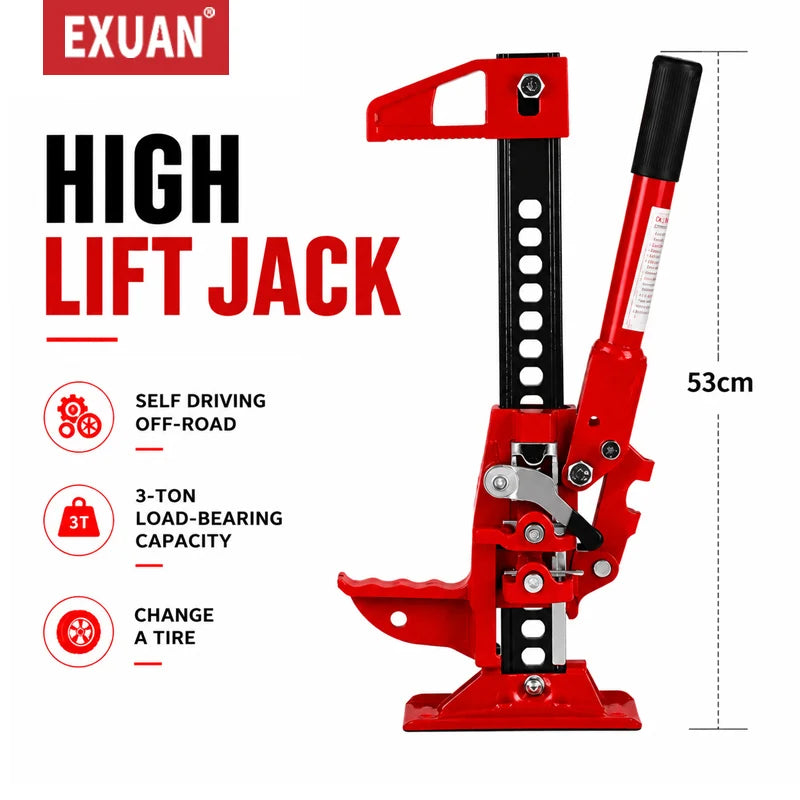 20/33/48 Inch Farm Jack High Lift Jack Off Road Recovery Jack 3 Ton Vehicle Lifting Tool For Jeep SUV Truck ATV UTV 4WD