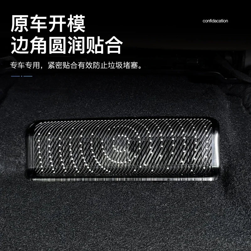 For BYD Equation Leopard 8 2025 Stainless Steel Seat Air Outlet Protective Cover