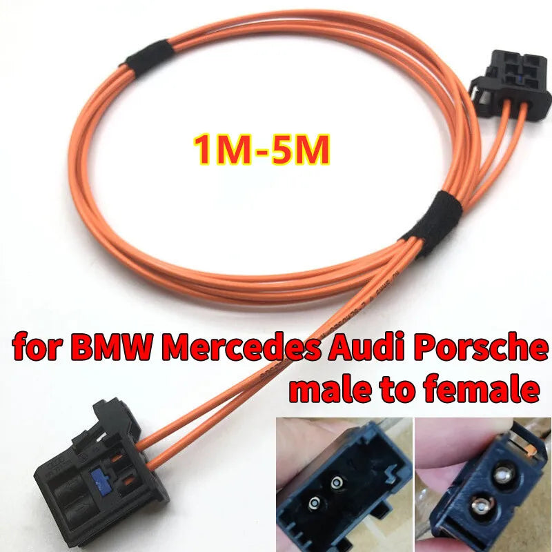 1M-5M fiber optic optical cable male to female for BMW Mercedes Audi Porsche