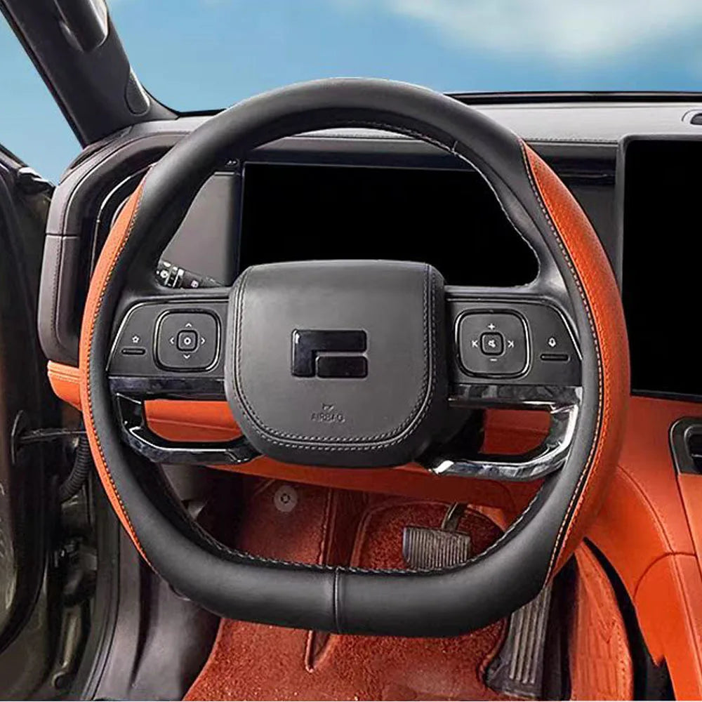 Steering Wheel Cover Anti Slip Handlebar Cover Ultra-thin All Season Universal Fit For 2024 2025 BAIC JISHI Polestones 01 ROX 01