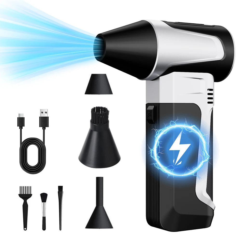 For Car RV Truck Trailer Turbo Fan Jet Blowing Snower Cleaning ToolsElectric Air Duster Portable Multifunctional Accessories