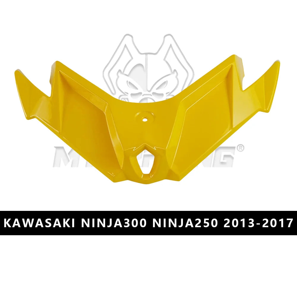 For KAWASAKI NINJA Front Beak Fairing Aerodynamic Winglet Lower Cover Protection NINJA300/250 Fairing Front Wing Carbon Fiber Pa