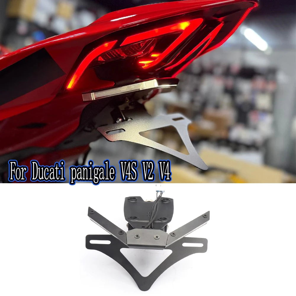 For Ducati panigale V4S V2 V4 New Motorcycle License Plate Bracket Holder Rear Short Tail Bracket New Kit Streetfighter V4 2025