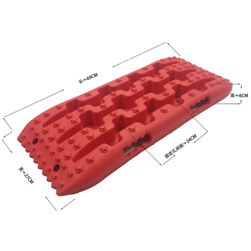 10T Traction Recovery Boards Traction Recovery Boards with Built-in Jack Base for Off-Road Overlanding, Sand, Snow & Mud Escape