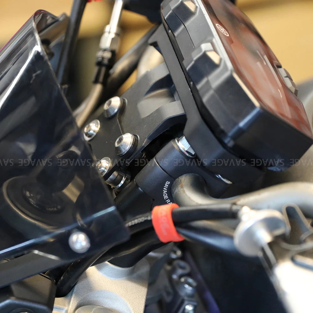 MT07 FZ07 Handlebar Riser Adapter For YAMAHA MT-07 FZ-07 MT FZ 07 2014-2020 Motorcycle Accessories Handle Bar Mount Clamp Risers