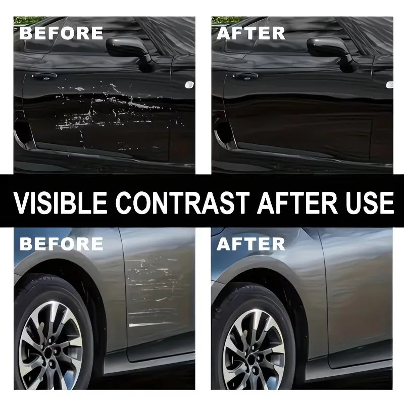 Car Scratch Repair Kit with Sponge Easy Polishing Durable Paint Care Combo for Daily Use Vehicles