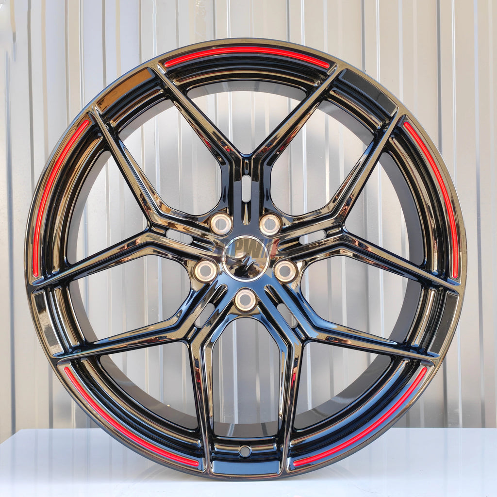 GPW Custom Concave Forged Wheel 18 19 20 21 22 Inch Black Rims for Mercedes Porsche Chevy Corvette C7 C8 Audi S6 A6 BMW M3 M4 M5