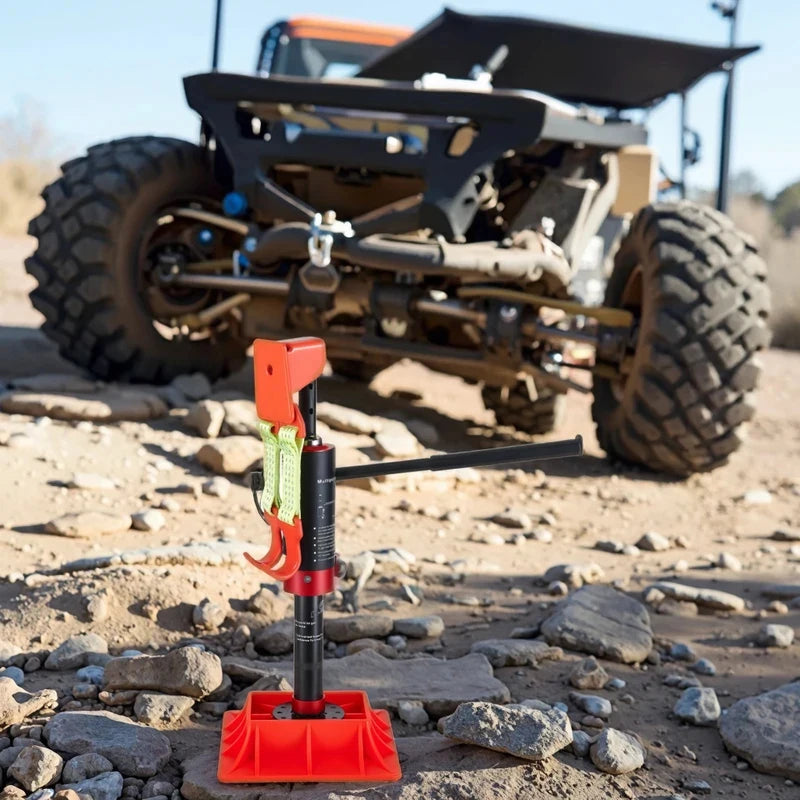 Manual Hydraulic Lifting Jack Steel Construction Off-Road Recovery SUV Tire Change Emergency Vehicle Maintenance