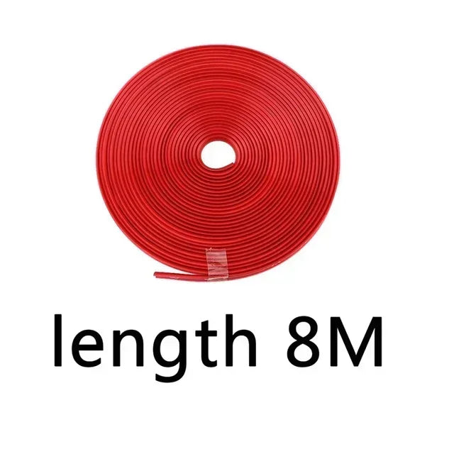 Universal Car Rim Protect Strip 8 Meters Wheel Edge Protector Car Wheel Sticker Tire Protection Care Covers Car Styling Amagi