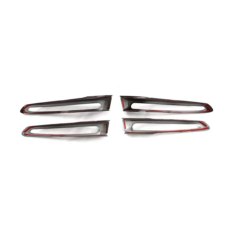 For BYD Song Plus DM-i Seal U Sealion 6 2023-2025 4Pcs Carbon Black Front Fog Light Lamp Cover Trim ABS Exterior Accessories