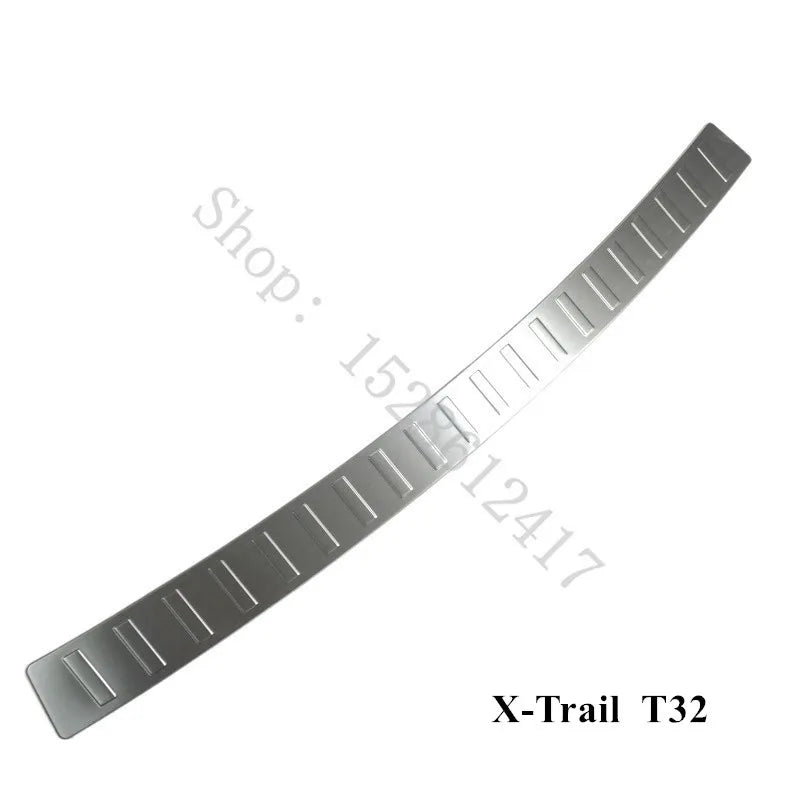 لنيسان إكس-تريل X-Trail T32 2014 2015 ~ 2019 واقي المصد الخلفي الخارجي غطاء عتبة الباب لوحة الحماية من الخدوش تصميم خلفي