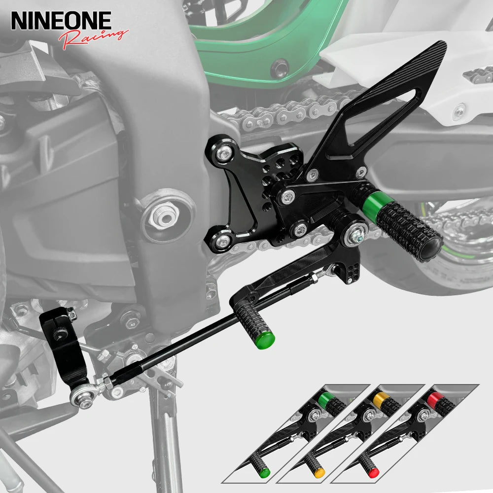 For Kawasaki Ninja ZX4R ZX4RR ZX25R Adjustable Rearset Rear Footpeg Rear Sets ZX-4R ZX-25R Backstep Back Step Kit 4 Position