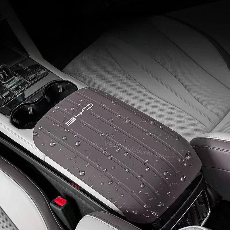 For BYD Song Plus DM-i EV 2021-2024 2025 Armrest Box Pad Silicone Center Console Wireless Charging Gear Shift Cover Accessories