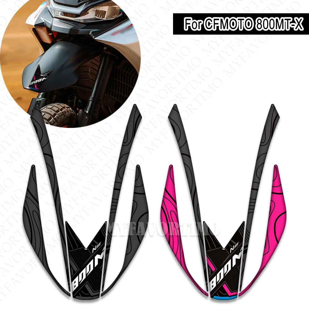 For CFMOTO 800MT-X 800MT 800 MT - X Adventure Bike Motorcycle Body Fairing Protector Tank Knee Pad Stickers Decals Kit 2024 2025
